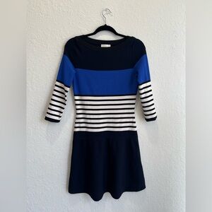 Kate Spade Striped‎ Scuba 3/4 Sleeves Dress Size Small